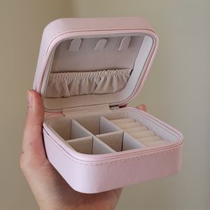 Cute Pink travel jewelry box